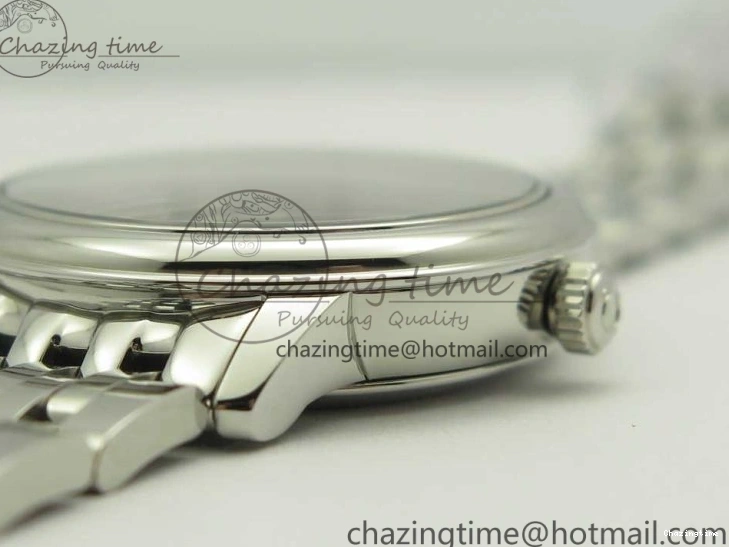 0421 TopPick De Ville Prestige Ladies 32.7mm SS MKF 1:1 Best Edition Blue Dial Diamonds Markers on SS Bracelet MIYOTA 7972